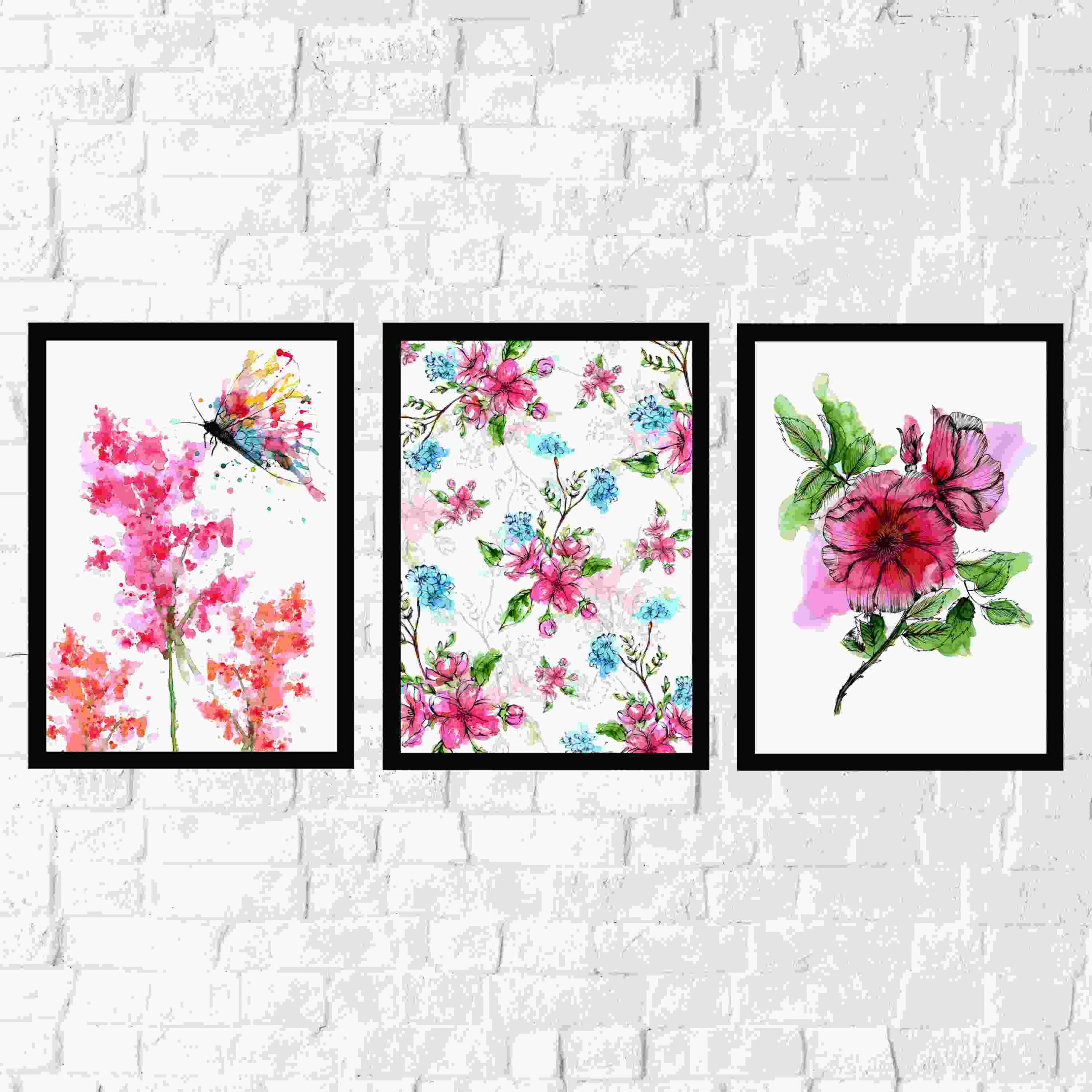Pink Wall Art Set of 3