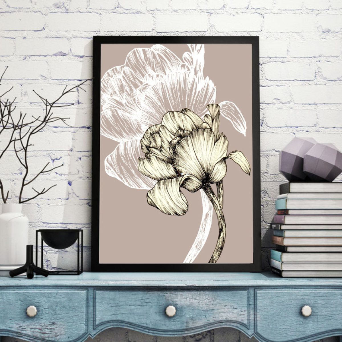 Sketch Floral Wall Art
