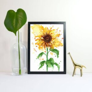 Yellow Sunflower Wall Art